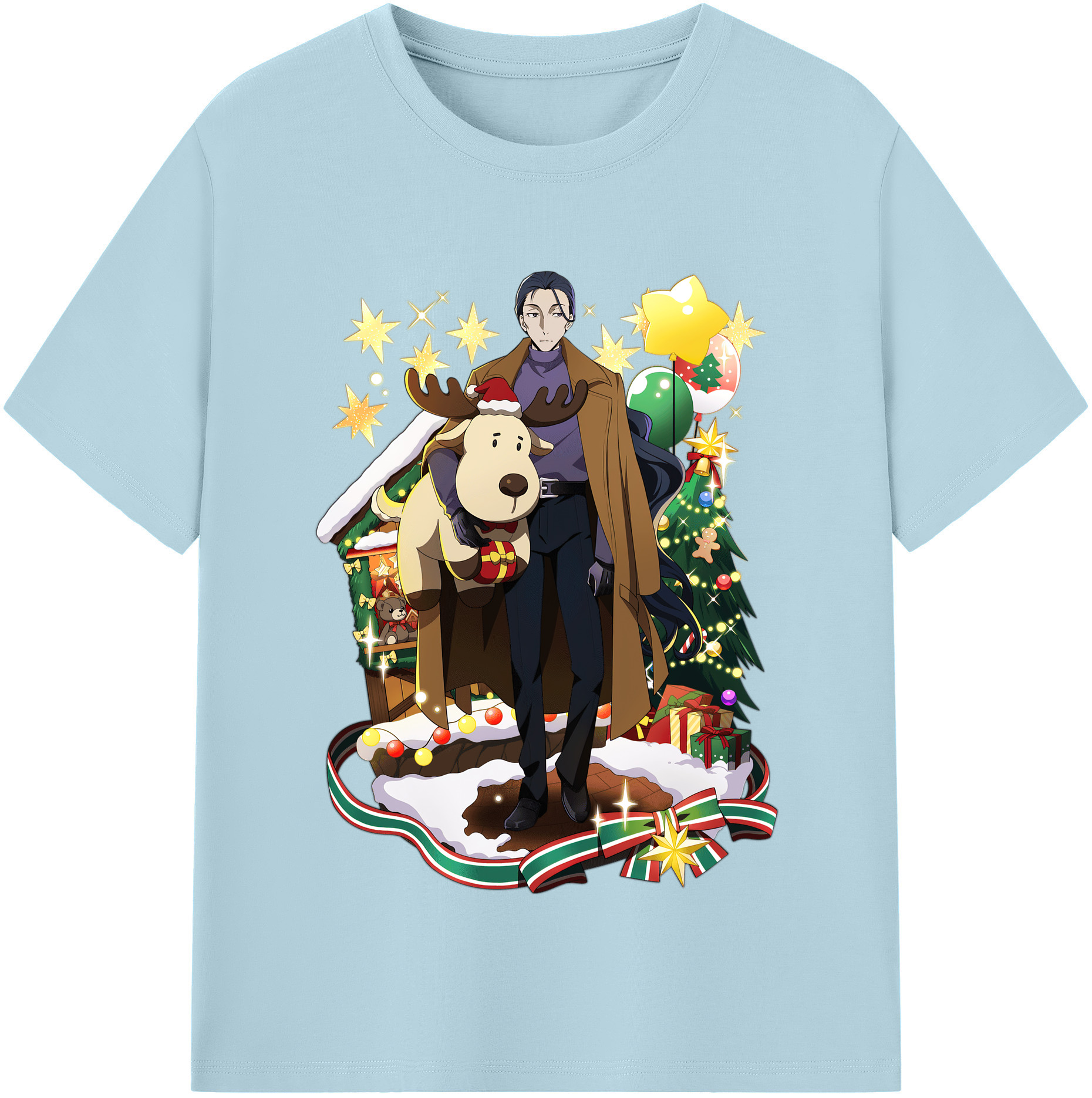（画像用） 文豪ストレイドッグス Bungo Stray Dogs 綿100％半袖Tシャツ（フロントプリント）